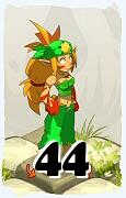 A Dofus character, Ecaflip-Air, by level 44