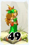 Um personagem do jogo Dofus, Sacrier-Ar, de nivel 49