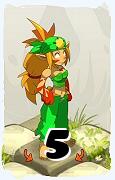 A Dofus character, Sacrier-Air, by level 5