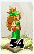 A Dofus character, Sadida-Air, by level 54