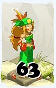 Um personagem do jogo Dofus, Sacrier-Ar, de nivel 63