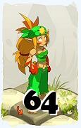 Um personagem do jogo Dofus, Sacrier-Ar, de nivel 64