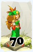 Um personagem do jogo Dofus, Sacrier-Ar, de nivel 70