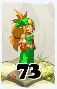 Um personagem do jogo Dofus, Sacrier-Ar, de nivel 73