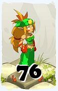 Um personagem do jogo Dofus, Sacrier-Ar, de nivel 76