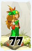 Un personnage du jeu Dofus, Sadida-Air, au niveau 77