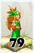 Um personagem do jogo Dofus, Sacrier-Ar, de nivel 79