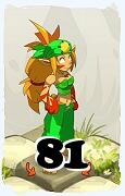 Um personagem do jogo Dofus, Sacrier-Ar, de nivel 81