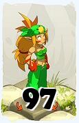 Um personagem do jogo Dofus, Sacrier-Ar, de nivel 97