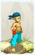Un personnage du jeu Dofus, Sacrieur-Air, au niveau 0