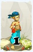 Um personagem do jogo Dofus, Sacrier-Ar, de nivel 1