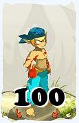 Um personagem do jogo Dofus, Sacrier-Ar, de nivel 100