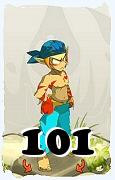 Um personagem do jogo Dofus, Sacrier-Ar, de nivel 101