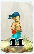 A Dofus character, Sacrier-Air, by level 11