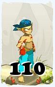 Um personagem do jogo Dofus, Sacrier-Ar, de nivel 110