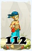 Um personagem do jogo Dofus, Sacrier-Ar, de nivel 112