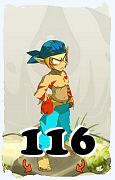 Um personagem do jogo Dofus, Sacrier-Ar, de nivel 116