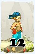 Um personagem do jogo Dofus, Sacrier-Ar, de nivel 12