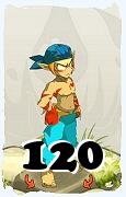 Um personagem do jogo Dofus, Sacrier-Ar, de nivel 120