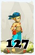 Um personagem do jogo Dofus, Cra-Ar, de nivel 127