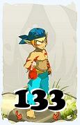 Um personagem do jogo Dofus, Sacrier-Ar, de nivel 133