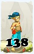 Um personagem do jogo Dofus, Sacrier-Ar, de nivel 138