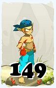 Um personagem do jogo Dofus, Sacrier-Ar, de nivel 149