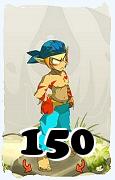 Um personagem do jogo Dofus, Sacrier-Ar, de nivel 150