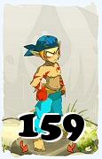 Um personagem do jogo Dofus, Sacrier-Ar, de nivel 159