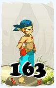 Um personagem do jogo Dofus, Sacrier-Ar, de nivel 163