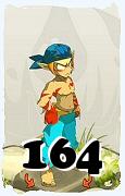 Um personagem do jogo Dofus, Sacrier-Ar, de nivel 164