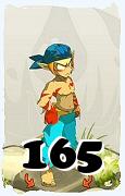 Um personagem do jogo Dofus, Sacrier-Ar, de nivel 165