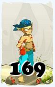 Um personagem do jogo Dofus, Sacrier-Ar, de nivel 169