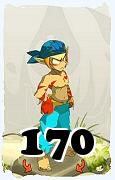 Um personagem do jogo Dofus, Sacrier-Ar, de nivel 170