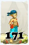 A Dofus character, Rogue-Air, by level 171