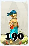 Um personagem do jogo Dofus, Sacrier-Ar, de nivel 190