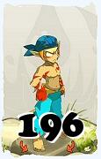 Um personagem do jogo Dofus, Sacrier-Ar, de nivel 196