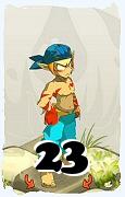 Um personagem do jogo Dofus, Sacrier-Ar, de nivel 23