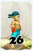 Um personagem do jogo Dofus, Sacrier-Ar, de nivel 26