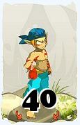 Um personagem do jogo Dofus, Sacrier-Ar, de nivel 40