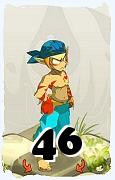 Um personagem do jogo Dofus, Sacrier-Ar, de nivel 46