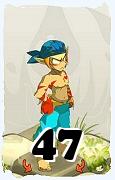 Um personagem do jogo Dofus, Sacrier-Ar, de nivel 47