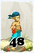 Um personagem do jogo Dofus, Sacrier-Ar, de nivel 48