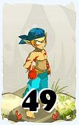 Um personagem do jogo Dofus, Sacrier-Ar, de nivel 49