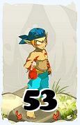 Um personagem do jogo Dofus, Sacrier-Ar, de nivel 53