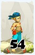 Um personagem do jogo Dofus, Sacrier-Ar, de nivel 54