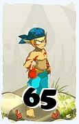 Um personagem do jogo Dofus, Sacrier-Ar, de nivel 65