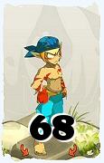 Um personagem do jogo Dofus, Steamer-Ar, de nivel 68