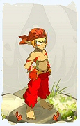 Um personagem do jogo Dofus, Sacrier-Ar, de nivel 0