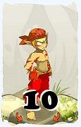 Um personagem do jogo Dofus, Sacrier-Ar, de nivel 10